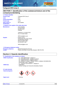 SECTION 1: Identification of the substance/mixture and of the