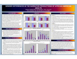 gender differences in the narrative productions of african