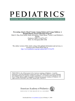 Shaken Baby Prevention - Dias Model