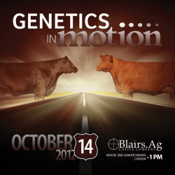 Genetics In Motion 2012