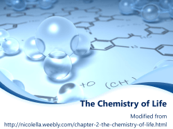 Chemistry of Life PPT Macromolecules and Enzymes