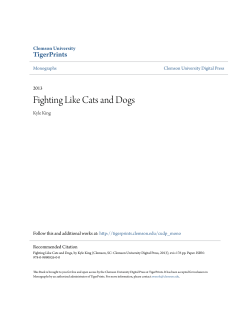 Fighting Like Cats and Dogs - TigerPrints