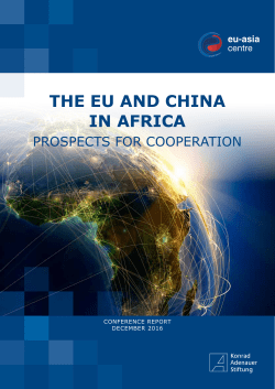 the eu and china in africa - Konrad-Adenauer