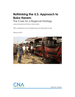 Rethinking the US Approach to Boko Haram: The Case for a