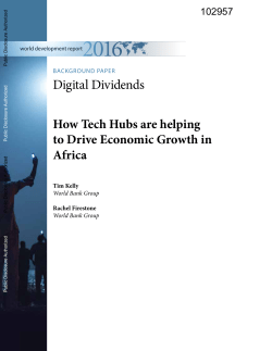 , 15 pages - World bank documents