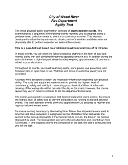 Physical Testing Details - Wood River Fire Department