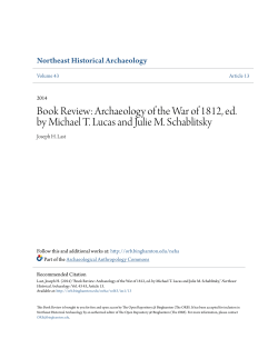 Book Review: Archaeology of the War of 1812, ed. by