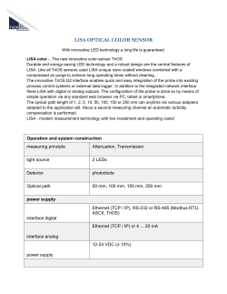 LISA OPTICAL COLOR SENSOR