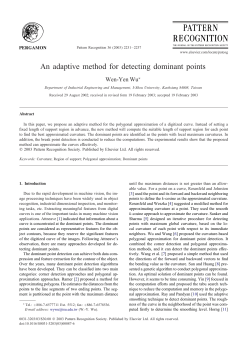 An adaptive method for detecting dominant points