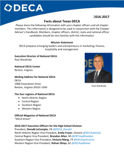 Texas DECA Fact Sheet