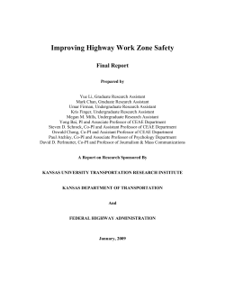 Improving Highway Work Zone Safety