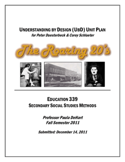 Professor Paula DeHart Fall Semester 2011