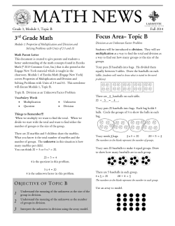 MATH NEWS - Spokane Public Schools