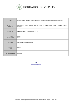 Title Author(s) Citation Issue Date Doc URL Type File