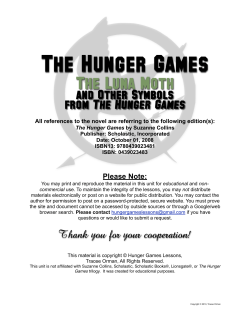 The Luna Moth and Other Symbols from The Hunger Games
