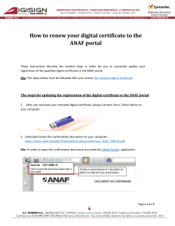 How to renew your digital certificate to the ANAF portal