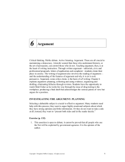 Chapter 6 - Cengage Learning