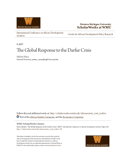 The Global Response to the Darfur Crisis