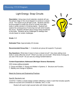 Discovering STEM Program Light Energy: Snap Circuits