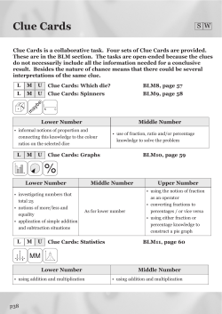 Clue Cards: Which die?/Spinners