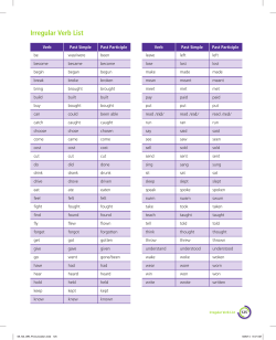 Irregular Verbs