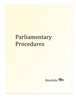 Parliamentary Procedures