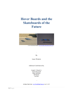 Hover Boards and the Skateboards of the Future