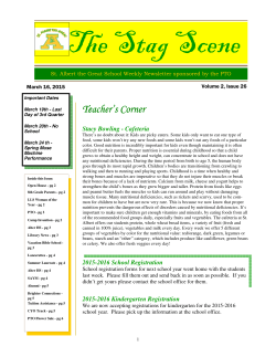 Teacher`s Corner Teacher`s Corner - St. Albert the Great Catholic