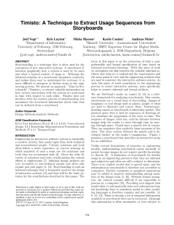 Timisto: a technique to extract usage sequences from storyboards