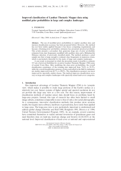 Improved classification of Landsat Thematic Mapper data using
