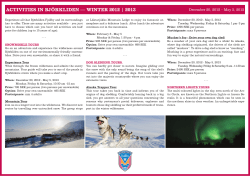 activities in björkliden — winter 2012 | 2013