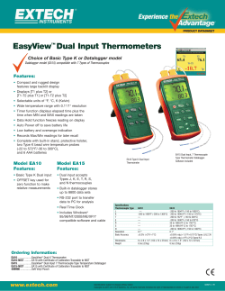 EasyView™ Dual Input Thermometers