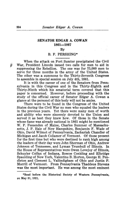 senator edgar a.cowan - Open Journal Systems