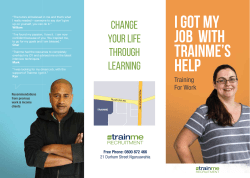 I GOt MY JOB WITH Trainme`s Help