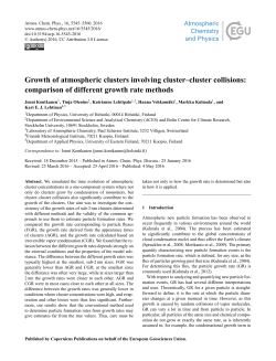comparison of different growth rate methods