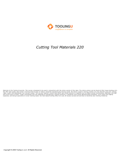 Cutting Tool Materials 220
