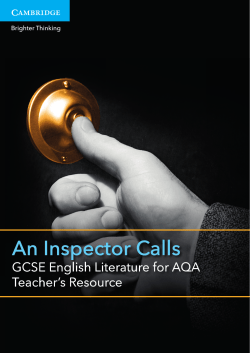An Inspector Calls - Cambridge University Press