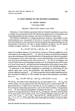 A vector identity for the Dirichlet tessellation