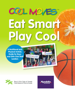 Cool Moves Activity Guide - Boys and Girls Clubs of Canada