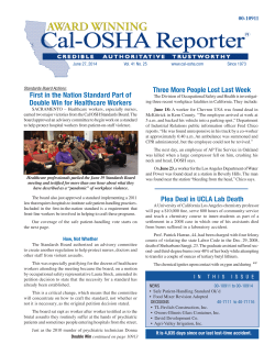 First in the Nation Standard Part of Double Win for Healthcare