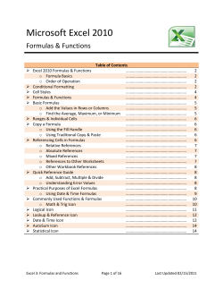 Microsoft Excel 2010
