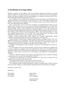 Final report "Sweden and Jewish Assets"