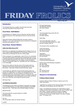 Introduction Good News: Staff Matters Good News: Student Matters