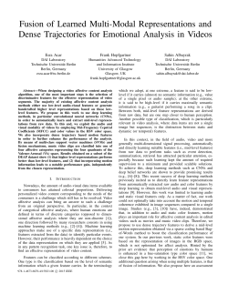 Fusion of Learned Multi-Modal Representations and Dense