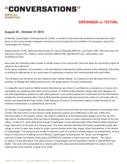 conversations - Nikolaj Kunsthal