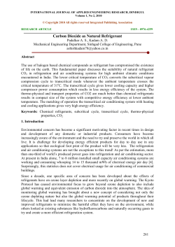 Carbon Dioxide as Natural Refrigerant