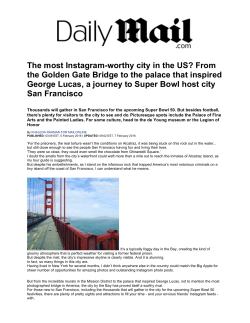 The most Instagram-worthy city in the US? From the Golden Gate