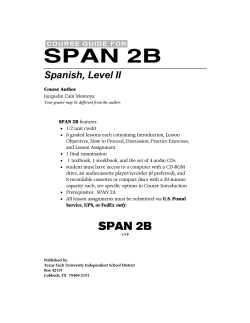 SPAN 2B - Magnolia High School