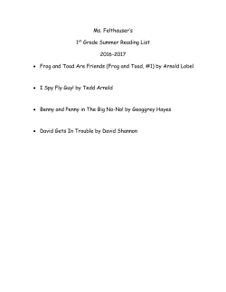 Summer Reading - Oak Mountain Academy
