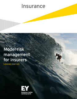 Model risk management for insurers